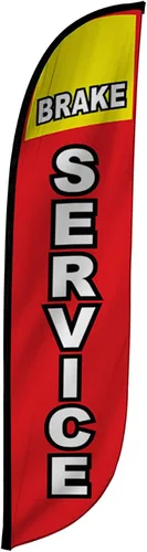 Vista 27 de LookOurWay Bandera de plumas, bandera publicitaria de 12 pies de alto para promoción de negocios y eventos, solo bandera, detalles automáticos