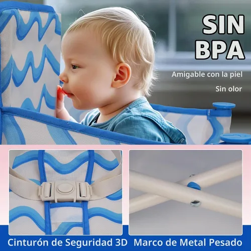 Vista 3 de Tiny Marvels Silla de bebé 3 en 1, portátil y plegable para viajes, edades de 6 meses a 3 años