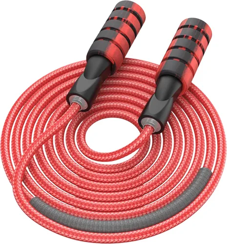 Vista 9 de Cuerda de saltar para mujeres y hombres, jumprope de fitness para mujeres, entrenamiento, cuerda de saltar ajustable para adultos