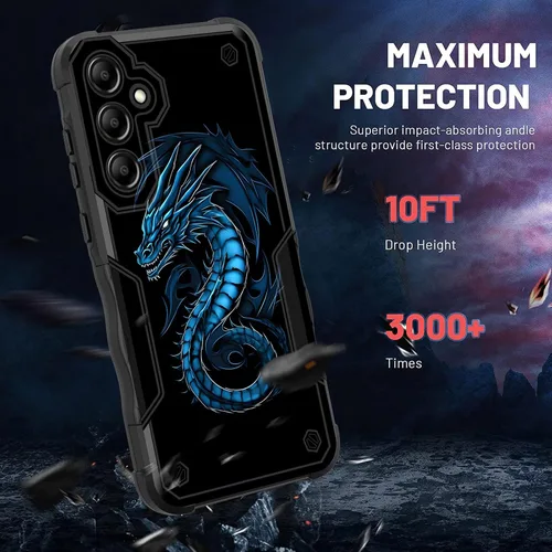 Vista 19 de Funda para Galaxy A14 5G, [Doble Capa][Protección contra Caídas de Grado Militar de 10 Pies] [Antideslizante] Funda Resistente a Prueba de Golpes