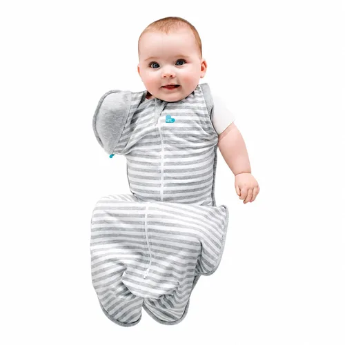 Vista 17 de Love to Dream Swaddle Up 2-in-1 Transition Bag 1.0 TOG, 8-13 lbs, Olive Big Sky Charcoal