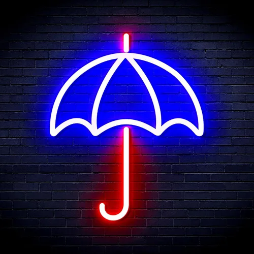 Vista 23 de ADVPRO Paraguas Flex Silicona LED Neon Sign - Púrpura - st16s33-fnu0016-p