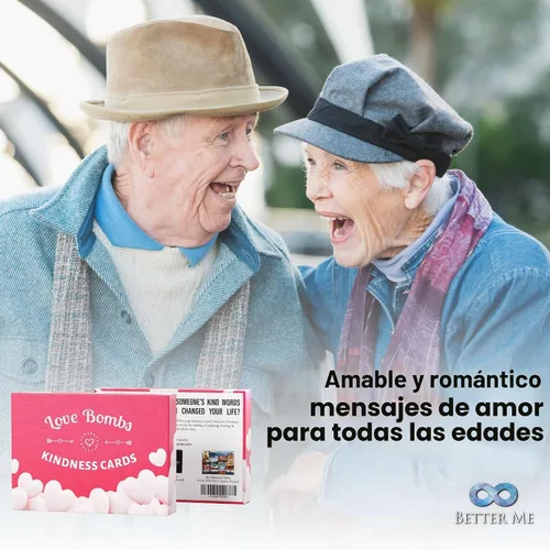 Vista 5 de Better Me Love Bombs - Tarjetas de bondad con corazones rojos, 111 tarjetas de agradecimiento Rojo (Red Hearts)