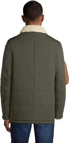 Vista 2 de Lands' End Abrigo de granero con forro polar Sherpa para hombre