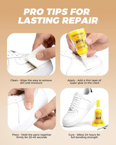 Vista 9 de Super pegamento y cemento para zapatos – 0.18 oz de gel CA Adhesión instantánea resistente, reparación de suela transparente impermeable