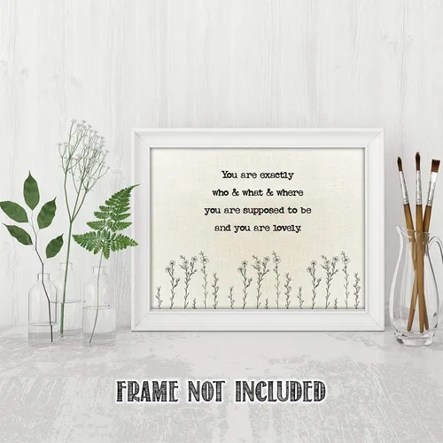 Vista 9 de TJ Originals - Arte de versículos bíblicos de Pedro 3:4 - Impresión artística de pared con texto en inglés "You Are Lovely You Are Special