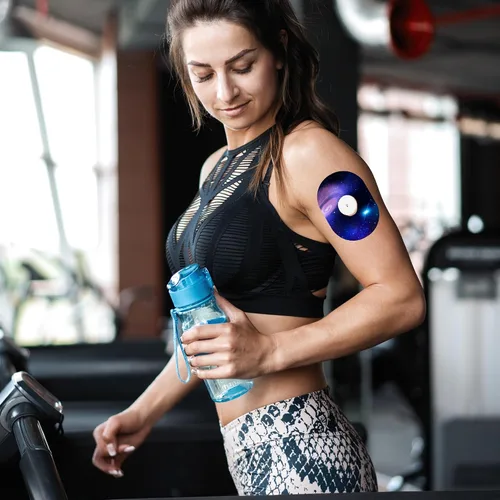 Vista 5 de Paquete de 40 parches adhesivos para Dexcom G7, cubiertas de sensor transpirables compatibles con Dexcom G7, parches CGM, calcomanías adhesivas