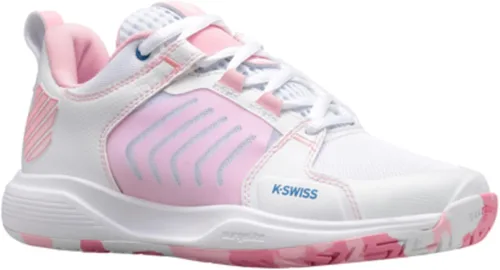 Vista 2 de K-Swiss Tenis Ultrashot Team para mujer, Blanco brillanteazul ángellila transparente