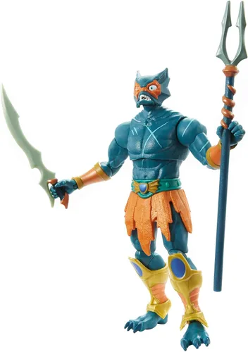 Vista 4 de Masters of the Universe Masterverse Collection, Mer-Man, figuras de batalla Motu de 7 pulgadas para contar historias y exhibición, regalo para niños