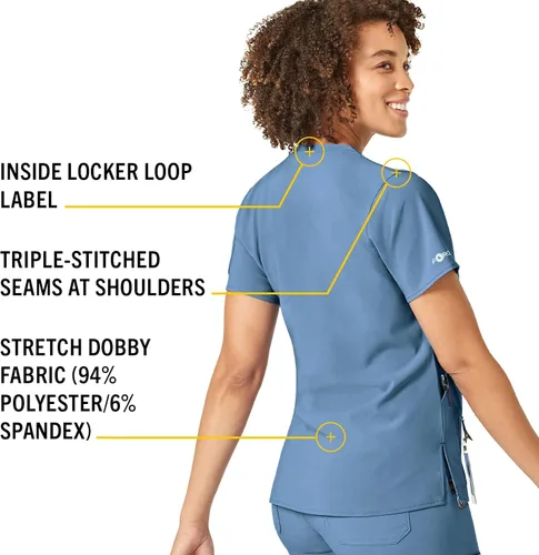 Vista 4 de Carhartt Top Tech con cuello en V para mujer