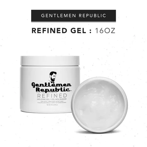 Vista 5 de Gentlemen Republic gel moldeador de cabello Refined resistente y con brillo para acicalamiento y peinado, Blanco, 1