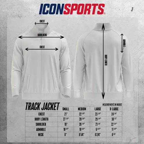 Vista 5 de Icon Sports Federación Mexicana de Fútbol Asociación mens Track Jacket 52tj