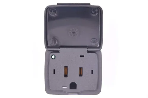 Vista 3 de Toma de corriente eléctrica BC3Z-19N236-A - DC AC 110V 150W Socket Dash Console 2011-2016 Superduty 2011 2012 2013 2014 F150 Expedition Navigator
