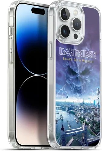Vista 229 de Head Case Designs Funda de gel suave con licencia oficial de Iron Maiden Brave New World, compatible con Apple iPhone 7 Plus/iPhone 8 Plus Nuevo