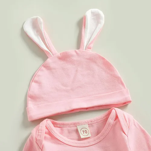 Vista 2 de Conjunto de 3 piezas de ropa de Pascua para bebés y niñas de primera Pascua