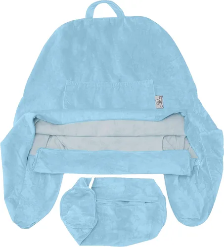 Vista 47 de Funda de almohada Husband Pillow solo para lectura - Funda para silla de lectura con generosos bolsillos traseros y laterales - Morado claro