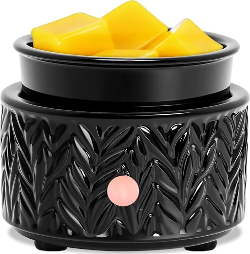 Vista 20 de EQUSUPRO Calentador de cera para derretir cera perfumada 3 en 1, calentador eléctrico de cera de cerámica, quemador, derretidor de cera de fragancia