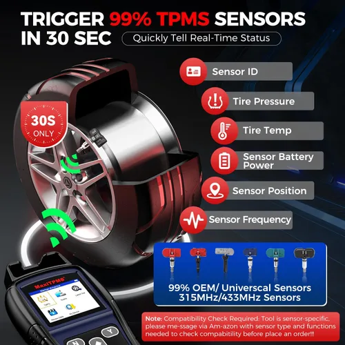 Vista 4 de Autel MaxiTPMS TS501 PRO herramienta de programación TPMS, igual que TS508, herramienta de reaprendizaje TPMS 2025 más nueva que TS501 TS408S