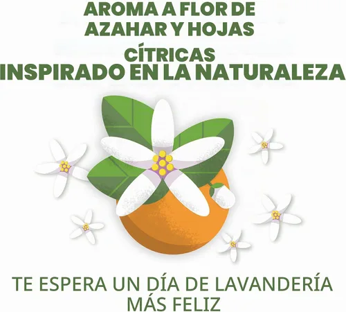 Vista 6 de Botanical Origin Detergente para ropa a base de plantas Azahar y hojas de cítricos, 54 oz (72 cargas)