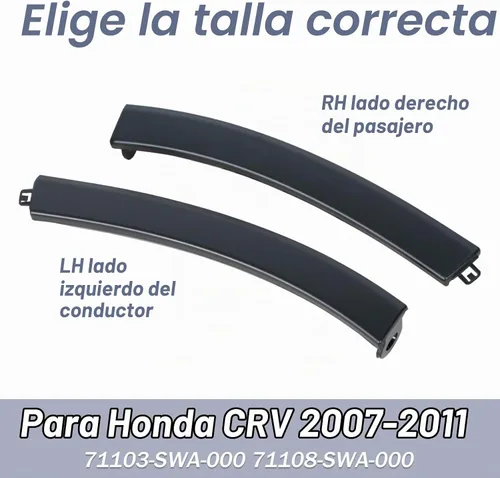 Vista 4 de Para Honda CRV 2007-2011 parachoques delantero rueda Fender ceja moldeo ajuste izquierda