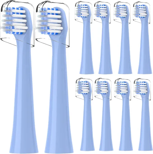 Vista 9 de Cabezales de repuesto compatibles con el cepillo de dientes Colgate Hum - Cabezales de repuesto compatibles con cepillo de dientes Hum Smart, negro