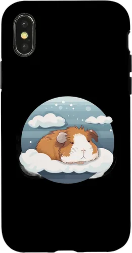 Vista 4 de iPhone 15 Cute sleeping Guinea pig for a Guinea pig lover breeder Case