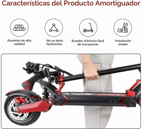 Vista 2 de Gancho plegable Scooer Parte de aleación de aluminio Gancho Set Scooter Accesorios para Zero 10X 8X Speedual Scooter eléctrico