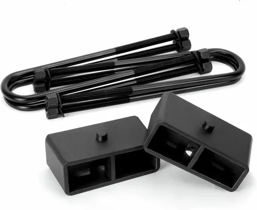 Vista 11 de KSP Kit de bloque de elevación de nivelación trasero de 1 pulgada para Ford F150 2021+, bloques de elevación traseros de aluminio con pernos en U