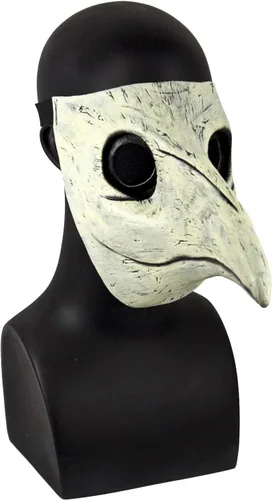 Vista 2 de Máscara de látex Peste Di Venezia Plague Doctor para hombre (crema), Crema