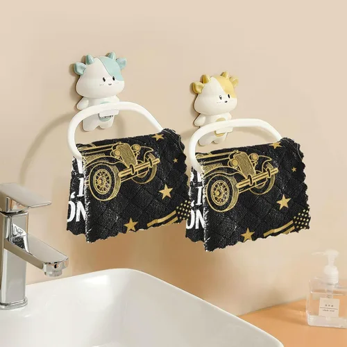 Vista 6 de Birthday Retro 70s Car Kitchen Towels Terry Cotton Quick Dry Reusable and Washable Dishcloth 6 Pack