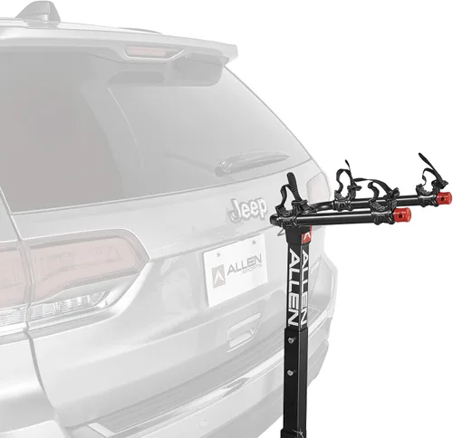 Vista 3 de Allen Sports Deluxe 522RR Soporte de enganche para 2 bicicletas, plata/negro