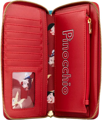 Vista 4 de Loungefly Disney Archives Pinocchio Wallet exclusivo de Tienda
