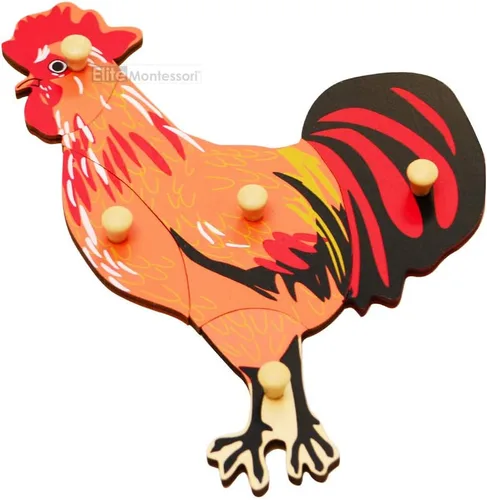 Vista 4 de Elite Montessori Rompecabezas de gallo