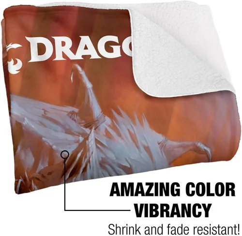 Vista 3 de Dungeons and Dragons Player's Handbook Art Silky Touch Sherpa Back Super Soft Throw Blanket