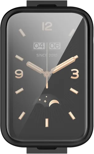 Vista 6 de Funda compatible con Xiaomi Band 7 Pro, cubierta protectora de parachoques chapada en TPU para Mi Band 7 Pro, protector de pantalla, accesorios