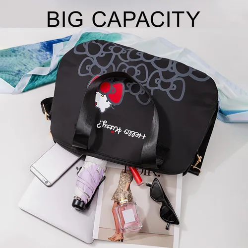 Vista 19 de AmBealla Bolsas de viaje con cremallera, bolsa de fin de semana, ligera para mujer, bolsa de lona para llevar en el gimnasio, trabajo