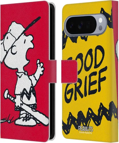 Vista 46 de Head Case Designs Officially Licensed Peanuts Charlie & Woodstock Nap Halfs and Laughs Leather Wallet Case Compatible with Google Pixel 8