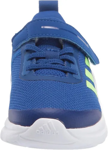 Vista 2 de adidas Fortarun - Tenis de correr elásticos unisex para niños Core NegroNube BlancoGris Seis
