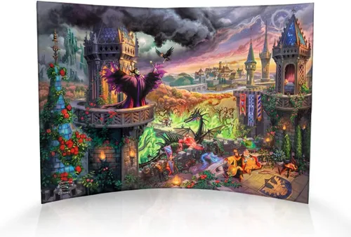 Vista 16 de Disney Brave - Thomas Kinkade Studios - Impresión fotográfica acrílica curvada de 10 x 7 pulgadas - Decoración independiente - Coleccionable