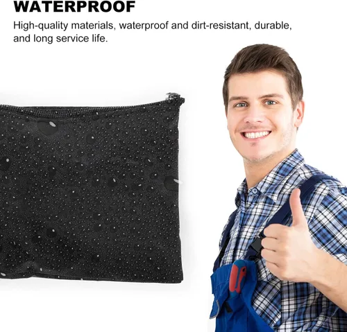 Vista 3 de DOITOOL Juego de 5 bolsas de herramientas de tela Oxford pequeñas con bolsas con cremallera, bolsas organizadoras portátiles para almacenamiento