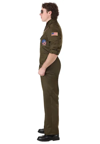 Vista 12 de Disfraz Deluxe Traje de Vuelo Top Gun para Hombre Multicolor