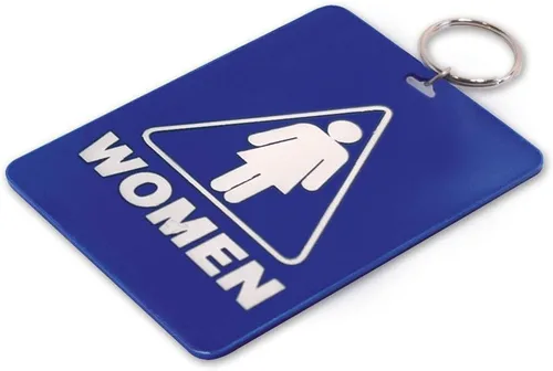 Vista 10 de Lucky Line - Etiqueta para llave de baño para hombre, plástico con llavero dividido para restaurante, oficina, gasolinera, 1 paquete (53101) grande