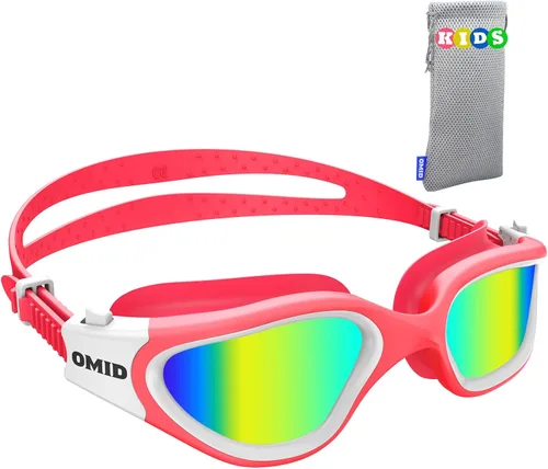 Vista 10 de OMID Kids Swim Goggles, P2mini Polarized Swimming Goggles Comfortable for Age 6-14