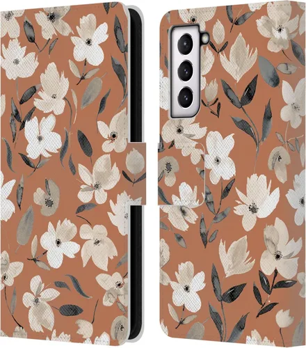 Vista 288 de Head Case Designs Officially Licensed Ninola Ditsy Flowers Yellow Nature Bold Leather Wallet Case Compatible with Samsung Galaxy A07 4G