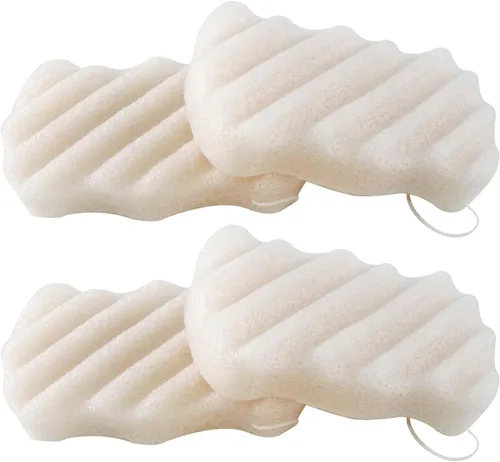 Vista 11 de Konjac - Juego de esponjas faciales orgánicas exfoliantes, exfoliantes faciales suaves diarios, cuidado de la piel, esponja limpiadora corporal