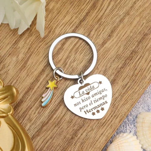 Vista 5 de Llavero de amistad, regalos de Amiga para mujer, mejor amiga, regalos de cumpleaños para mujeres, amigas, regalos de amistad para mujeres, amigos