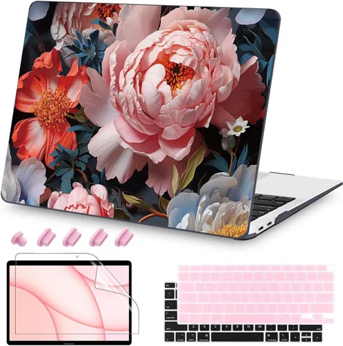 Vista 19 de Teryeefi Compatible con MacBook Air de 13 pulgadas A2337 M1 Chip A2179 A1932 (versión 2018-2020), funda protectora delgada + cubierta de teclado