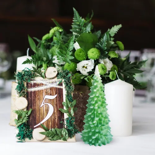 Vista 4 de Molde de vela de árbol de Navidad de gran tamaño para hacer velas, molde de silicona de Navidad 3D para fundición de resina DIY yeso arcilla