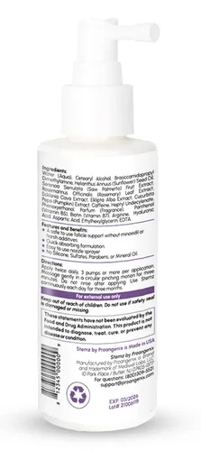 Vista 2 de Stemz - Estimulador de folículos pilosos para mujeres, alternativa natural al minoxidil y al aceite de crecimiento del cabello, péptidos de musgo
