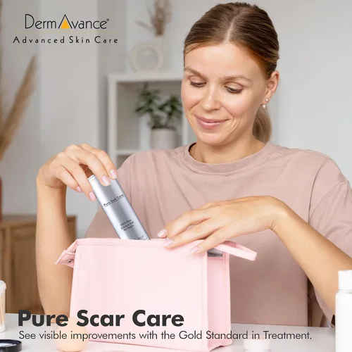 Vista 5 de DermAvance Pure Cicatriz Care "Gel de silicona de grado médico" para marcas quirúrgicas y faciales - Crema de silicona para un manejo eficaz